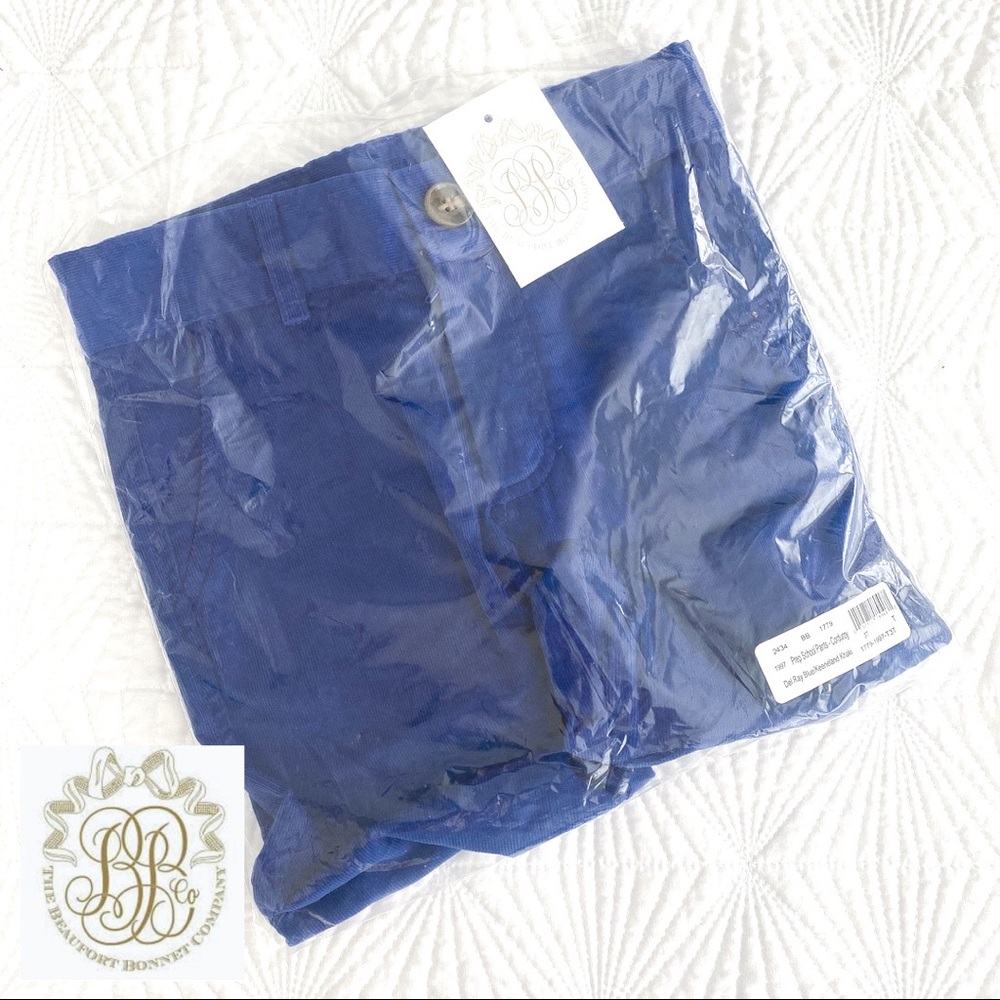 NWT Beaufort Bonnet Prep School Corduroy Blue Pant